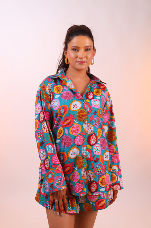 Crimson pop co-ord set