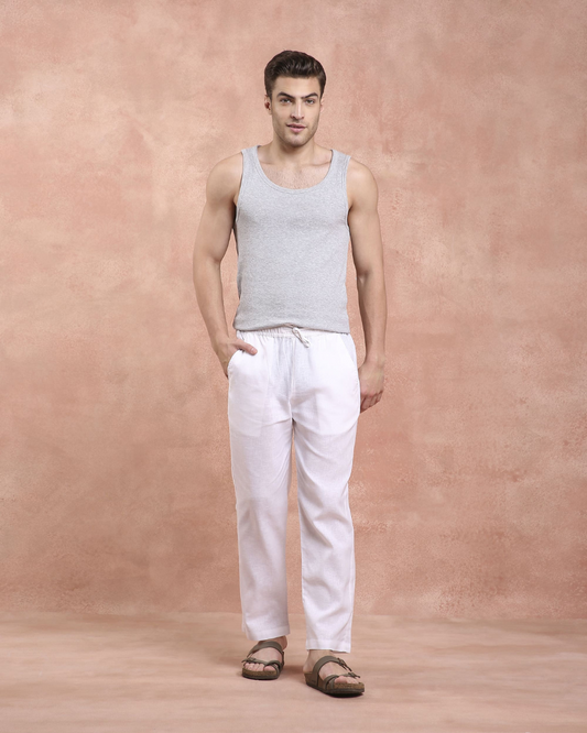 White Linen Pants