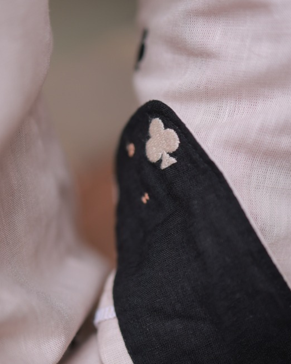 Clubs & Spades-Beige Shirt