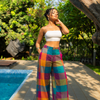 Madras checks women trousers