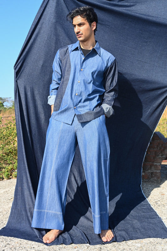 Denim abstract Co-ord Set