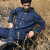Sapphire top stitch shirt