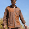 Espresso patch shirt