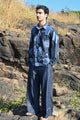 Denim patch shirt