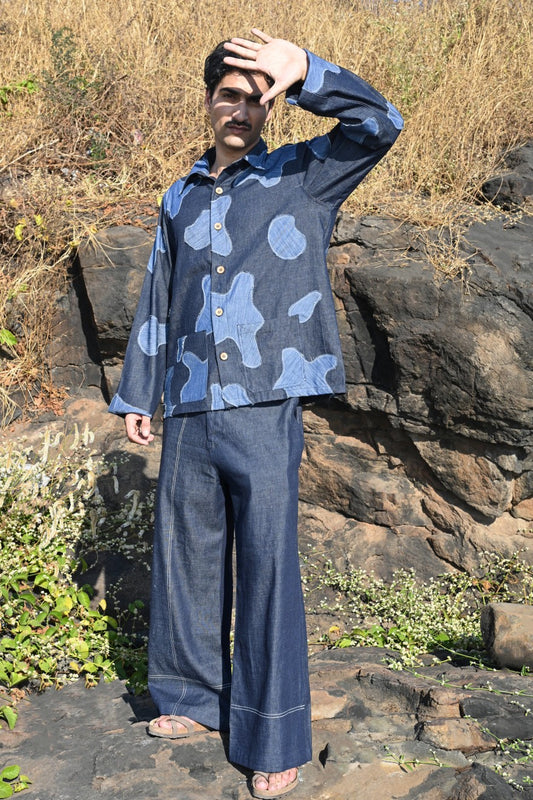 Denim patch co-ord set