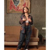 Women Denim Ajrakh set