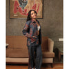 Women Denim ajrakh shirt