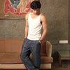 Denim linen pants