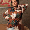 Women Mocha Bloom Shirt
