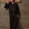 Kuro top stitch Co-ord Set