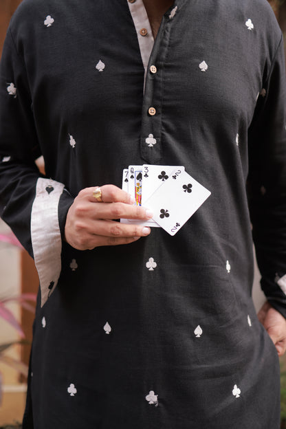Clubs & Spades - BL Kurta set